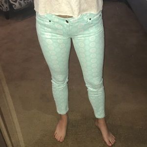 vineyard vines sea foam printed jeans